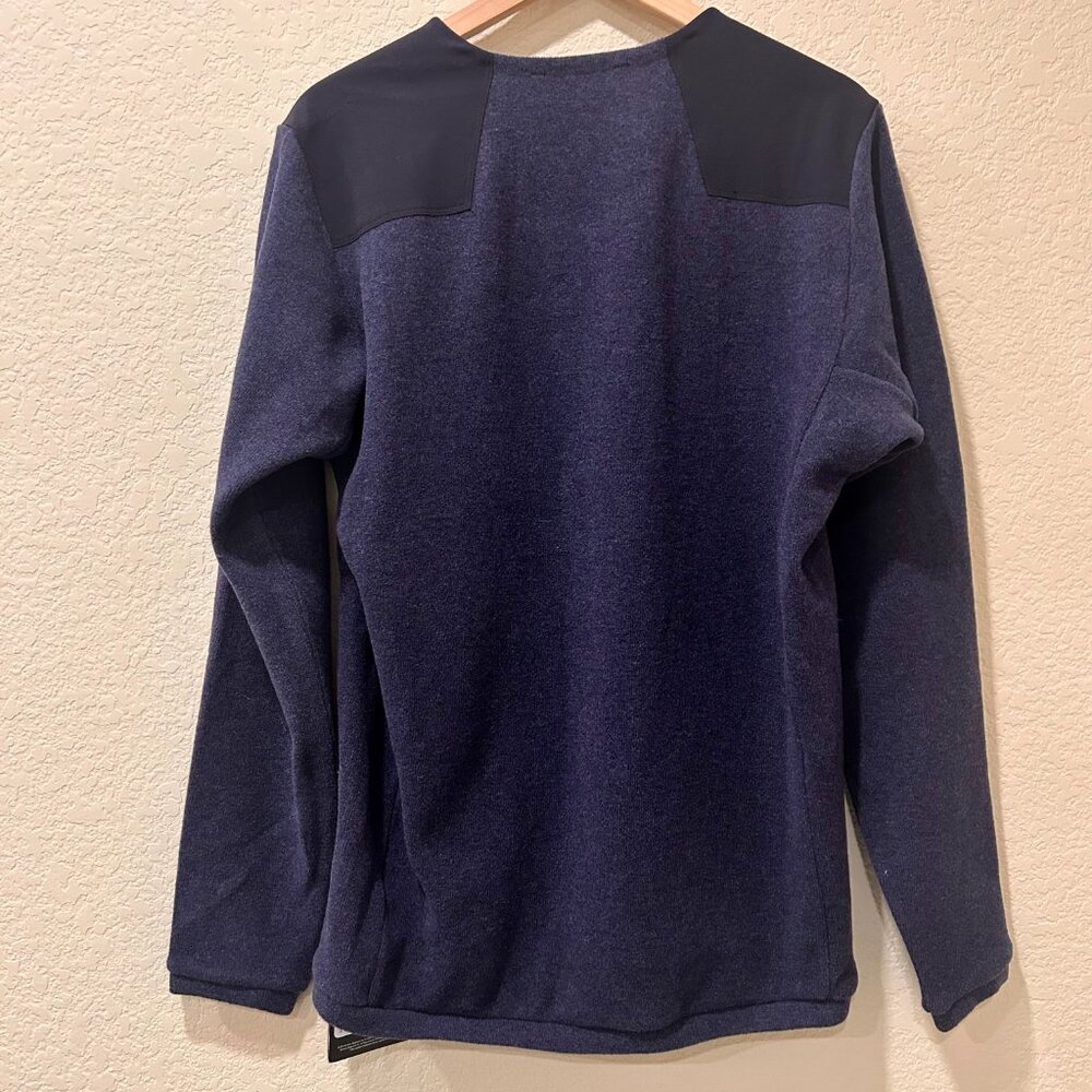 ARC'TERYX Donavan Crew Neck Sweater Nighthawk Heather Wool Blend NWT Men's Large - Picture 2 of 9